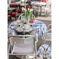 thumbnail image 4 of Easter Bunny Outdoor Tablecloth - 54 Inch Round Dining Table Cover, Spring Purple Flowers Rabbit Pastoral Plants Waterproof Outdoor Table Cloth with Umbrella Hole & Zipper for Picnic/Patio/Party, 4 of 7