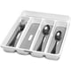 thumbnail image 2 of Bandeja pequeña clásica para cubiertos, 5 compartimentos, íconos que ayudan a clasificar cubiertos, utensilios y cubiertos, forro de agarre suave y pies antideslizantes, sin BPA Xemadio WMSS-206, 2 of 7