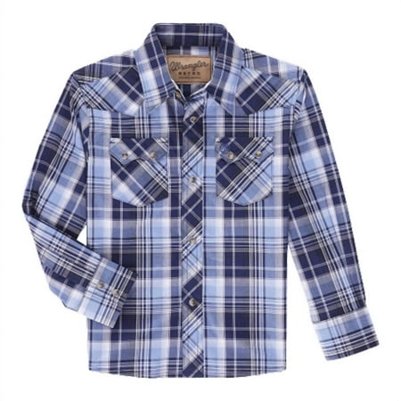 Wrangler Boys Retro Long Sleeve Snap Shirt