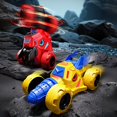thumbnail image 2 of Yannianjz Toys Under $5, 4Pcs Rotating Stunt Drilling TankToyCar, 360° Spinning Battle Vehicle, Plastic Mini Race Car forKidsBoysGirlsBirthday Gift, 2 of 9