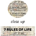 thumbnail image 4 of Inspirational Canvas Wall Art 7 Rules of Life Motivational Poster Wall Decor Color Positive Quotes Print Artwork Living Room Framed Art Gift for Home Bedroom Bathroom Ready to Hang [12''''W X 18''''H], 4 of 5
