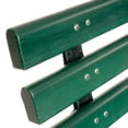 thumbnail image 6 of 6'L Park Bench With Backrest, Recylced Plastic, Green, 6 of 7