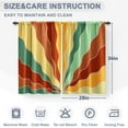 thumbnail image 3 of Colorful Stripe Kitchen Curtains - Boho Multicolor Short Cafe Curtains Decor for Dining Room Bedroom Modern Tier Curtains Rod Pocket Window Drapes 36 inch Long 2 Panels set, 3 of 5