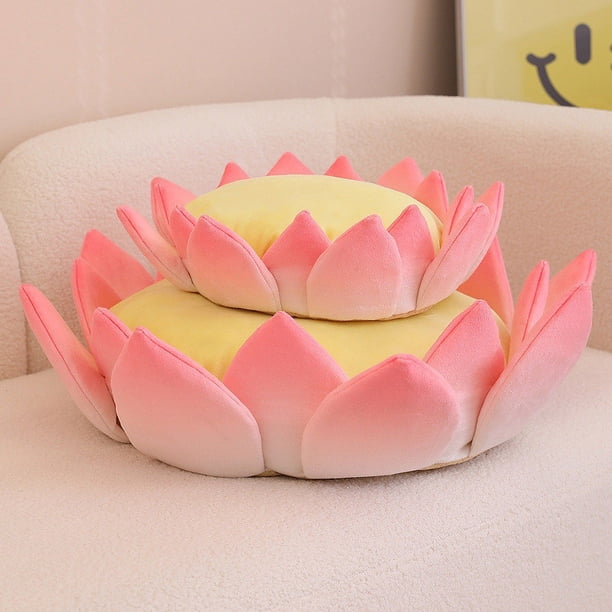 Fiudx Liquidación De Juguetes Cojín De Flor De Loto 3D -Trono,Cojín De Suelo En forma De Loto Para Meditación De Yoga,Cojín De Suelo De Sofá Perezoso De Felpa Suave Para El Dormitorio Del Sofá Del Ho