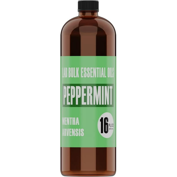 16oz Bulk Peppermint Essential Oil Giant 16 Ounce Bottle Therapeutic