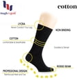 thumbnail image 3 of HUGH UGOLI Women's Cotton Crew Socks | Plain Color, Regular Fit, Soft Casual Socks for Trouser, 4 Pairs, Peach, Shoe Size: 6-9, 3 of 6