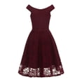 thumbnail image 5 of Vestido de fiesta sin mangas de encaje para mujer Vestido de fiesta de cóctel Vestido vintage Fridja  hjkh5806, 5 of 5