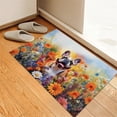 thumbnail image 3 of Welcome Spring Summer French Bulldog Portrait Flower Blue Sky Doormat Dog Lover Gifts Indoor Outdoor Welcome Mat - 12001, 3 of 5