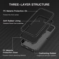 thumbnail image 2 of Petocase Case For iPhone 16e (2025) / iPhone 17e (2026) Case,Magnetic Heavy Duty Shockproof Dust/Drop Poof 3 Layers Protection Rugged Compatible with MagSafe Phone Case 6.1 inch,Black, 2 of 7