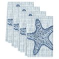 thumbnail image 2 of Navy Blue Starfish Kitchen Towels Set of 4, Vintage Gray Farmhouse Coastal Summer Absorbent Dish Towels for Kitchen, Microfiber Hand Towel, Quick Drying Tea Towel for Cleaning Decorative Dishcloths, 2 of 7