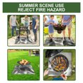 thumbnail image 4 of Silver Fireproof Mat - Outdoor Camping Grill Mat, Stove Fireproof Pad, Heat-Resistant Picnic Mat(2PCS), 4 of 5