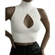thumbnail image 2 of Camiseta sin mangas, camiseta sin mangas con cuello alto para mujer, camiseta sin mangas con cuello alto, elegante y moderna, 2 of 5
