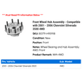 thumbnail image 2 of Front Wheel Hub Assembly - Compatible with 2001 - 2006 Chevy Silverado 3500 4WD 2002 2003 2004 2005, 2 of 3