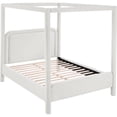 thumbnail image 3 of Bowery Hill Contemporary Cream Linen Textured Fabric Upholstered Full Bed, 3 of 11