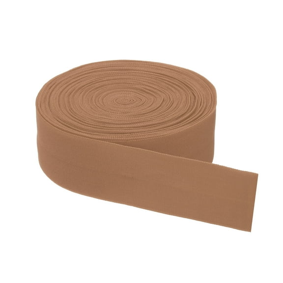 Uxcell Single Fold Bias Tape, Wide Cotton Bias Binding Tape Hemming for DIY Crafts Garment Sewing Seaming Piping Brown