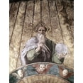 thumbnail image 2 of Raphael 26x32 Black Ornate Wood Framed with Double Matting Museum Art Print Titled - La Disputa - Detail (The Creator), 2 of 4