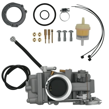 maXpeedingrods HSR42 42mm Carburetor Carb Kit for Harley Davidson Evolution Twin Cam Carb TM42-6PK, with Choke Cable