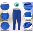 thumbnail image 2 of DARESAY Mens Closed Athletic Pants With Draw Cord And Pockets (Pack of 3), 2 of 6