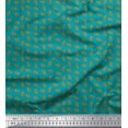 thumbnail image 1 of Soimoi Rayon Crepe Fabric French Horn Musical Instrument Print Fabric by Yard 46 Inch Wide, 1 of 3