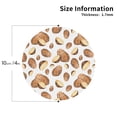 thumbnail image 2 of Leather Coasters with Heat-resistant for Drinks, potato pattern -标题2 Round Shape, 2 of 5