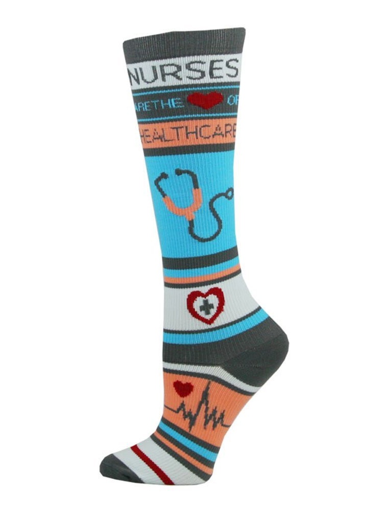 Think Medical Women's Nurse Print 1014mmHg Compression Sock (Nurse