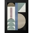 thumbnail image 2 of William, Gary 11x14 Black Modern Framed Museum Art Print Titled - Blue Abstract Geometric II, 2 of 5