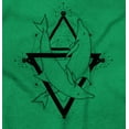 thumbnail image 2 of Triangle Dolphin Symbol Spirit Animal Womens Slim Fit Graphic Tee Brisco Brands M, 2 of 5