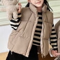 thumbnail image 6 of Bovxnpu Girls Puffer Vests Kids Sleeveless Zip Padded Warm Winter Vests Coat Outfits, 6 of 6