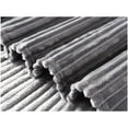 thumbnail image 4 of Grey Ribbed Throw Blanket 50X60 100% Polyester, 4 of 5