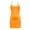Orange, variant on WDDDD Women‘s Athletic Dress with Built-in Shorts Sleeveless Spaghetti Strap Tennis Workout Hot Pink XXXXL