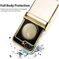 thumbnail image 2 of for Samsung Galaxy Z Flip 5 Case Plating Frame Electroplate Clear Luxury Elegant Case Camera Protector Soft TPU Shockproof Protective 3 PCS Anti-Skid Galaxy Z Flip 5 Case -Gold, 2 of 6