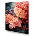thumbnail image 2 of Designart "Rippling Reverie Flowers In Coral" Abstract Spirals Canvas Prints, 2 of 7