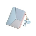 thumbnail image 5 of Women Short Wallet PU Leather Splicing Zipper Tassel Card Holder Coin Purse Trendy Fashion Wallet, 5 of 5