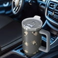 thumbnail image 6 of OBREWU Cute Pug Puppies Tumbler with Handle and Lid,Cute Pug Puppies 40oz Double Wall Vacuum Insulated Tumbler,Cups Gift for Women and Men, 6 of 7