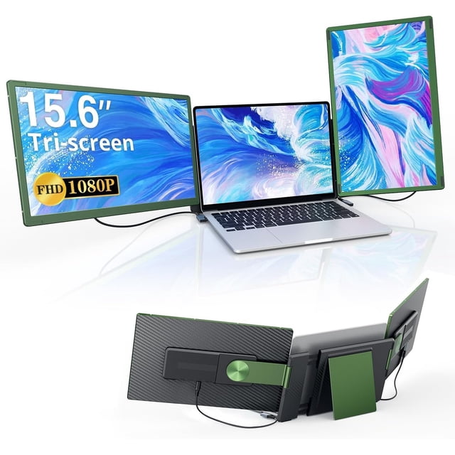 Monitor extensor de pantalla triple para portátil APILDELLA 15.6 pulgadas FHD