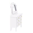 thumbnail image 4 of White Mini casa de muñecas en miniatura para niños, accesorios en miniatura, tocador, muebles de dormitorio, juguete de imitación, 1/12, 4 of 5
