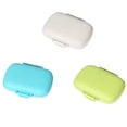 thumbnail image 2 of Wheat Straw Portable Plastic Pill Wheat straw medicine containers; Storage Box 8 Grid Mini Vitamins Organizer Medicine Containers, 2 of 9