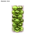 thumbnail image 2 of 24 piezas de adornos de bolas de Navidad irrompibles de 6 cm para decoración de fiesta de cumpleaños de boda de árbol de Navidad, 2 of 5