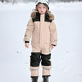 thumbnail image 5 of TBWNWG Heavy Duty Insulated All Weather Windproof Ski Outfit Thermal Snowsuit for Big Kids Extreme Cold Winter Adventures,Sizes 2-3 Years, 5 of 9