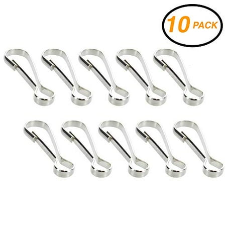 Card Mini Snap Pro Mold - Ram-Pro 10pcs Mini Steel Spring Nickel-Plated para Cord Clip Lanyard Snap Hooks Lobster Claw Clasps, Durable Bright Silver 1.4mm Small Chain Purse Pulis Snap Clip for Lanyard Zipper Pull Id Card