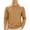 Gold, variant on Men's Stand Collar Athletic Shirts - Versatile Solid Loose Raglan Pullovers Long Sleeve Workout Casual Tee Shirt
