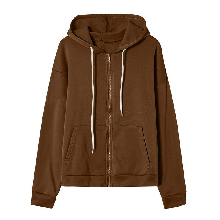 SDNall Plus Size Zip Up Hoodies For Women,Women's Casual Hoodies