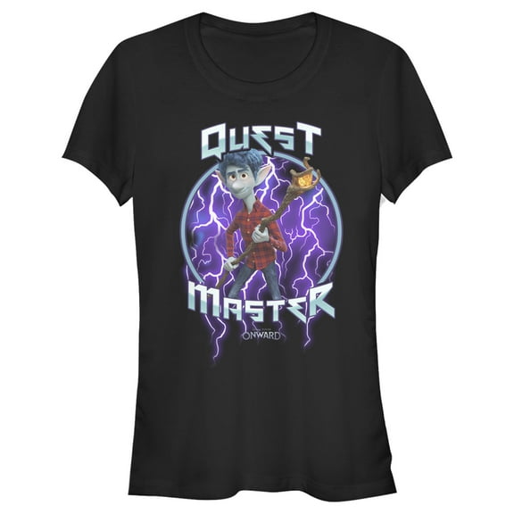Junior's Onward Ian Quest Master Graphic Tee Black Medium