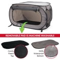 thumbnail image 3 of SportPet Designs Perrera abierta grande, jaula portátil para gatos, cama impermeable para mascotas, colección Carrier, 3 of 5
