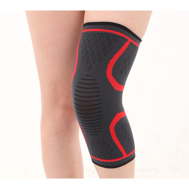 Rodilleras antideslizantes de punto para Fitness, brazalete de compresión elástica, transpirable, fino, cálido, deportes, baloncesto