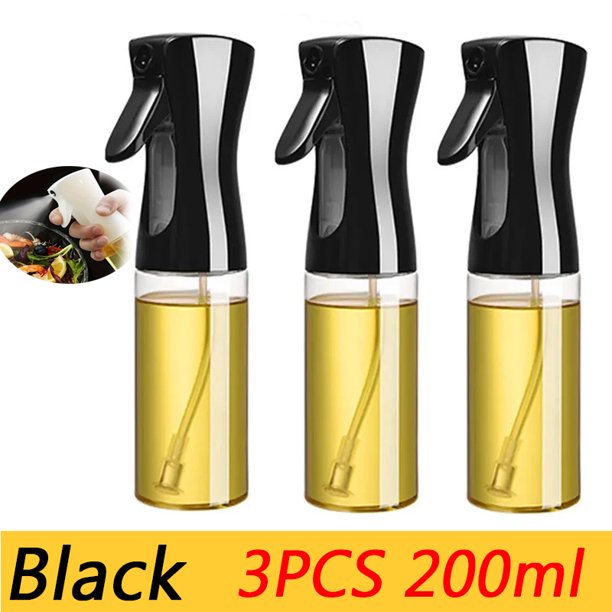 Botella pulverizadora de aceite de 200/300ml para barbacoa, pulverizador de aceite de oliva, botella vacía para hornear en la cocina, botella de vinagre, dispensador de aceite