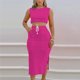 thumbnail image 2 of Traje de dos piezas informal de moda para mujer Wmkox8yi bvn622, 2 of 9