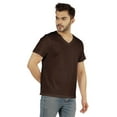 thumbnail image 3 of Inkmeso T-Shirt de Base à Col en V pour Homme, Manches Courtes, Uni, Coupe Régulière, en Coton, 3 of 7