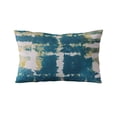 thumbnail image 4 of Plutus 20" x 20" Contemporary Art Graphic Print Luxury Throw Pillow in Blue, 4 of 8