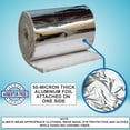 thumbnail image 3 of Aluminium Foil Faced Ceramic Fiber Blanket, Density-8lbs, 2300F, 1" x 24" x 6.20' for Insulation of Chimney & Exhaust Duct, 3 of 8